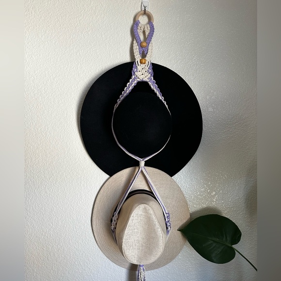 Customize Your Double Macrame Hat Hanger - Picture 6 of 12